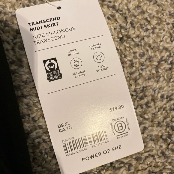 Athleta NWT Transcend Olive Green Midi Pencil Skirt - Picture 3 of 5